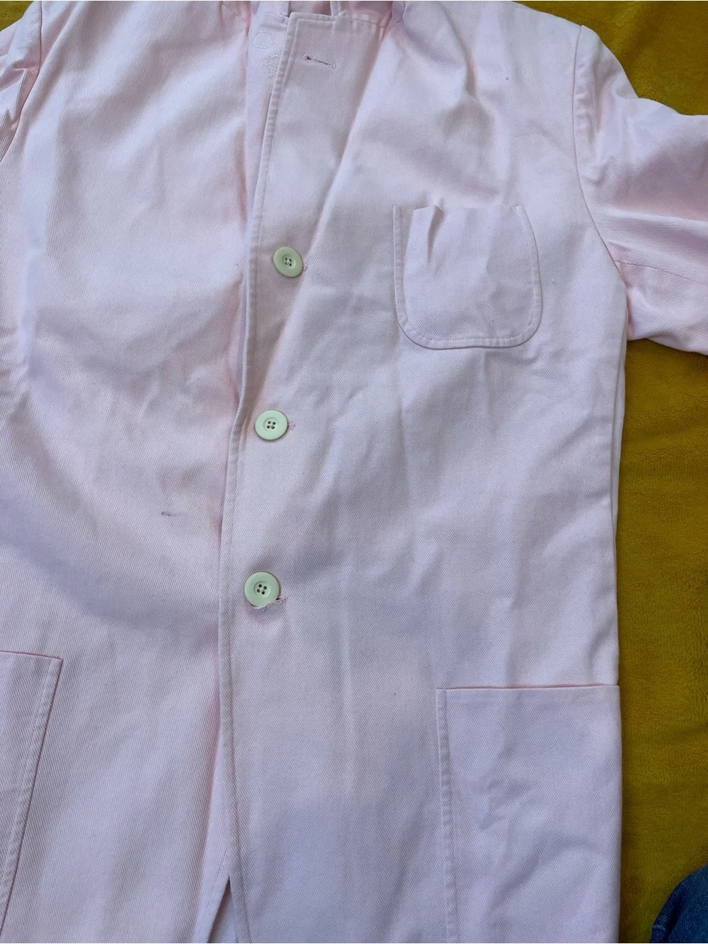 Rowing Blazers Light Pink Cotton Jacket with Label Detail